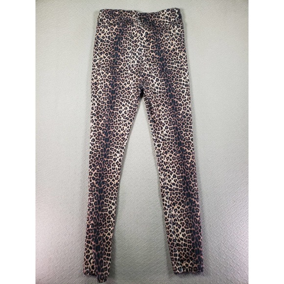 Zara Jeans Womens 4 Multicolor Denim High Rise Cheetah Print Skinny Leg - Picture 8 of 9